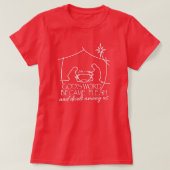 John 1:14 Christelijke Geboorte Dames Kerstmis T-shirt (Design voorkant)