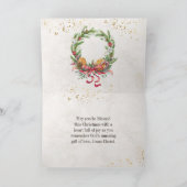 John 1:14 Het woord werd Flesh, Kerstmis Kaart (Binnen)