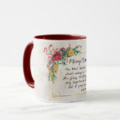 John 1:14 Het woord werd Flesh, Kerstmis Mok (Voorkant links)