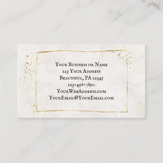 John 1:14 Het woord werd Flesh, Kerstmis Visitekaartje (Achterkant)