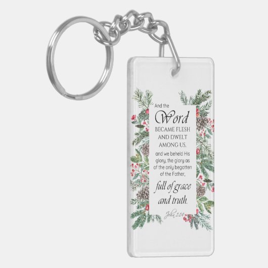 John 1:14 Kerstbijbelversie Sleutelhanger (Voorkant Links)