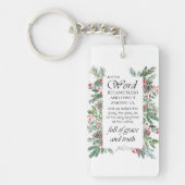 John 1:14 Kerstbijbelversie Sleutelhanger (Voorkant)