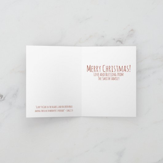 John 1:14 Kerstmis Kaart (Binnen)