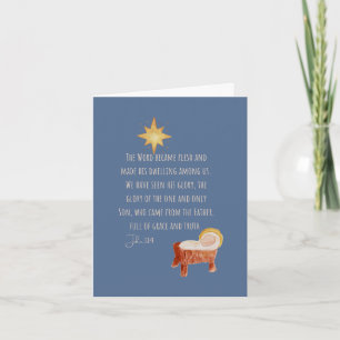 John 1:14 Kerstmis Kaart