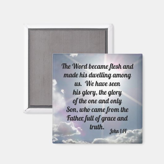 John 1:14 magneet (Voorkant / Achterkant)