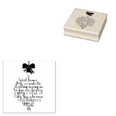 John 1:14 Ornament Shape Typography Rubberstempel (Gestempeld)