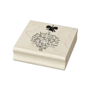 John 1:14 Ornament Vorm Typografie Rubberstempel