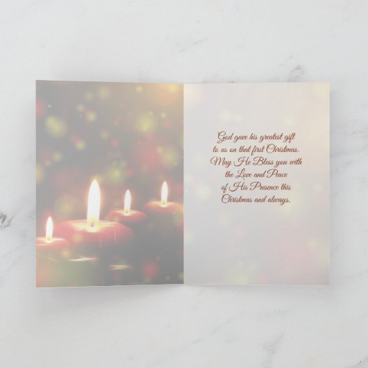 John 1:14 Word werd de Flesh Scripture Kerstmis Feestdagen Kaart (Binnen)