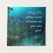 John 1:16 wandkleed (Voorkant)