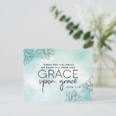 John 1:16 We hebben allemaal Grace Op Grace ontvan Briefkaart (Staand voorkant)