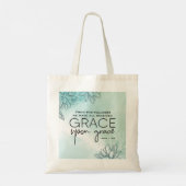 John 1:16 We hebben allemaal Grace Op Grace ontvan Tote Bag (Achterkant)