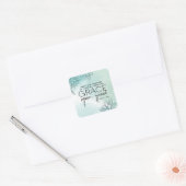 John 1:16 We hebben allemaal Grace Op Grace ontvan Vierkante Sticker (Envelop)
