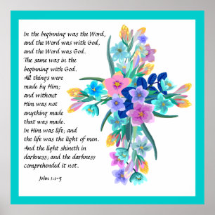 John 1:1-5 poster