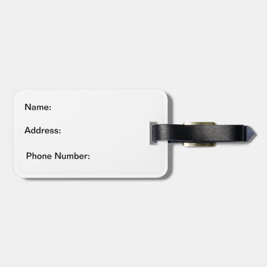 John 1:1 In het begin was het woord... Bagagelabel (Achterkant horizontaal)