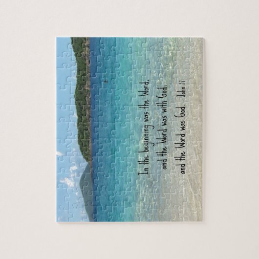 John 1:1 In het begin was het woord... Legpuzzel (Verticaal)