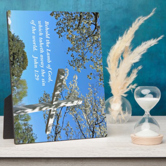 John 1:29 Behold de Lamb van God, die Fotoplaat (Zijkant)