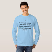 John 1:29 Christelijke Bijbeltekst T-shirt (Voorkant volledig)