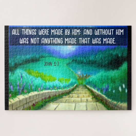 John 1:3 legpuzzel (Horizontaal)