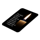 John 1:5 Het licht schijnt in de duisternis Magneet (Linkerzijde)