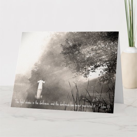 JOHN 1:5 Jumbo Wenskaart Kaart (Voorkant)