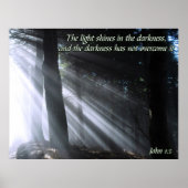 John 1:5 poster (Voorkant)