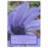 John 1 close-up poppy anemone klembord (Achterkant)