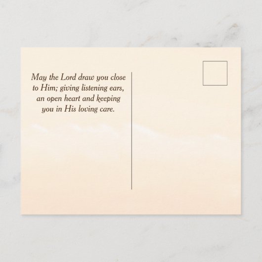 John 20:21 De vader heeft me gestuurd en ik stuur Briefkaart (Achterkant)