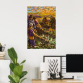 John 21:1-14 The Catch of 153 Fish poster (Thuiskantoor)