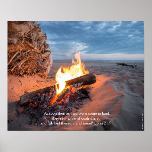 John 21:9 Poster (Voorkant)