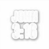 John 316 Christian Bible Verse John 3 16 Bible Gif Sticker (Voorkant)