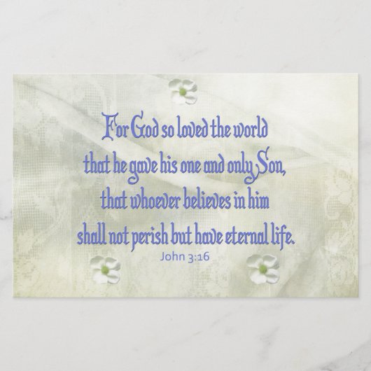 John 316 Dogwood Briefpapier (Voorkant)