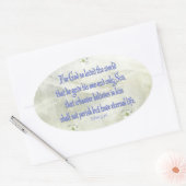 John 316 Dogwood Ovale Sticker (Envelop)