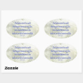 John 316 Dogwood Ovale Sticker (Vel)