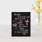 John 316 Want zo hield God van de wereld Valentijn Kaart (Gele Bloem)