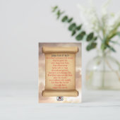 John 3:16-17 KJV-kaarten Visitekaartje (Staand voorkant)