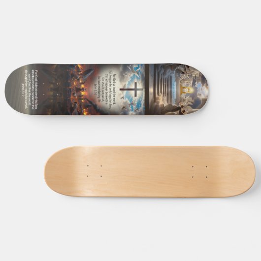 John 3:16-17 persoonlijk skateboard (Horizontaal)
