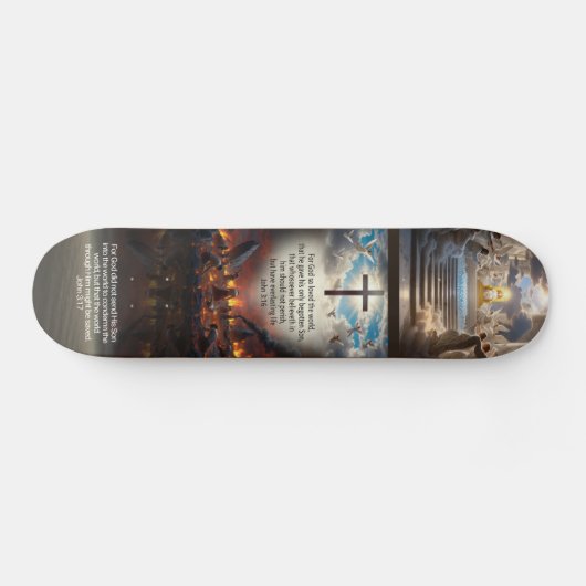John 3:16-17 persoonlijk skateboard (Horizontaal)