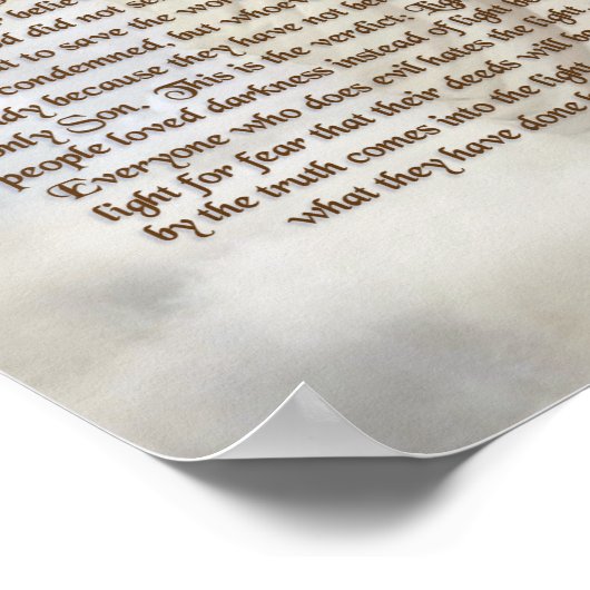 JOHN 3: 16-21 POSTER (Hoek)