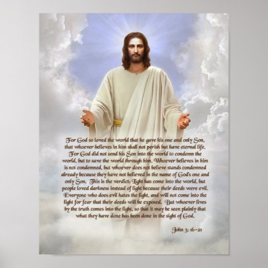 JOHN 3: 16-21 POSTER (Voorkant)