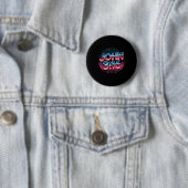 John 3_16 80s Retro Christelijk Geloof Design Ronde Button 5,7 Cm (In situ)