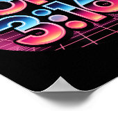 John 3_16 80s Retro Christian Faith Design  Poster (Hoek)