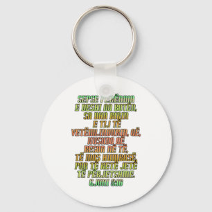 John 3:16 Albanees Sleutelhanger