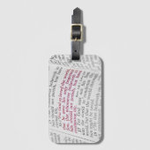 John 3:16 bagagelabel (Voorkant (verticaal))