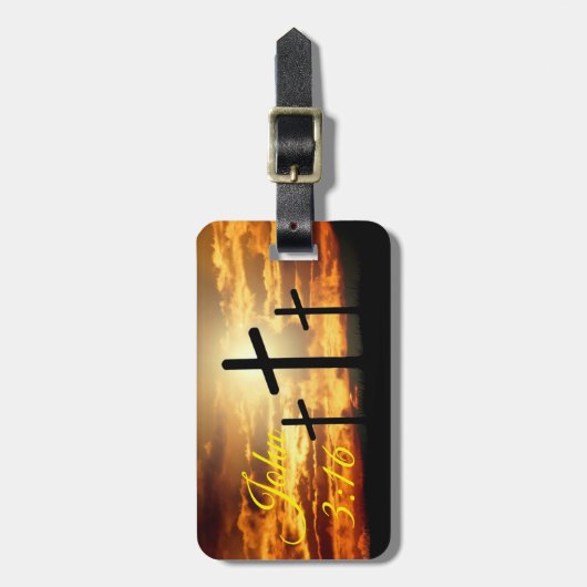 John 3:16 bagagelabel (Voorkant verticaal)