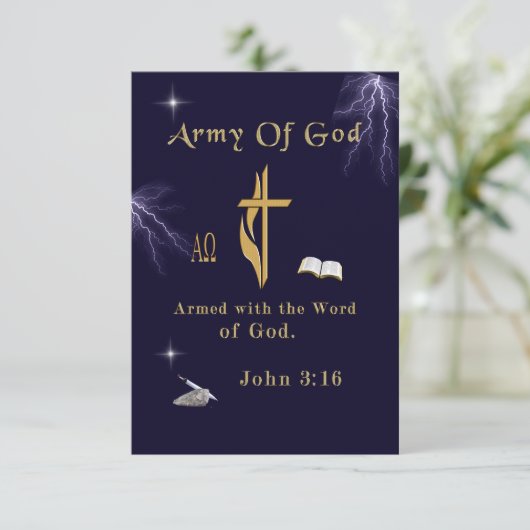 John 3:16 bedankkaart (Staand voorkant)