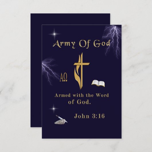 John 3:16 bedankkaart (Voorkant / Achterkant)