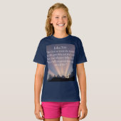 John 3:16 Bible Verse Girl's Tee Shirt (Voorkant volledig)