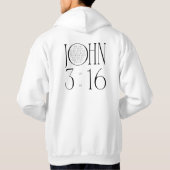 John 3:16 Bible Verse Hoodie (Achterkant)