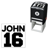 JOHN 3-16 BIBLE VERSE  ZELFINKTENDE STEMPEL (In situ)