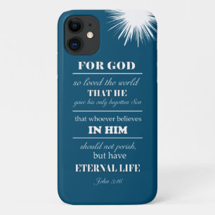 John 3:16 Bijbel Verse inspirerend Case-Mate iPhone Case